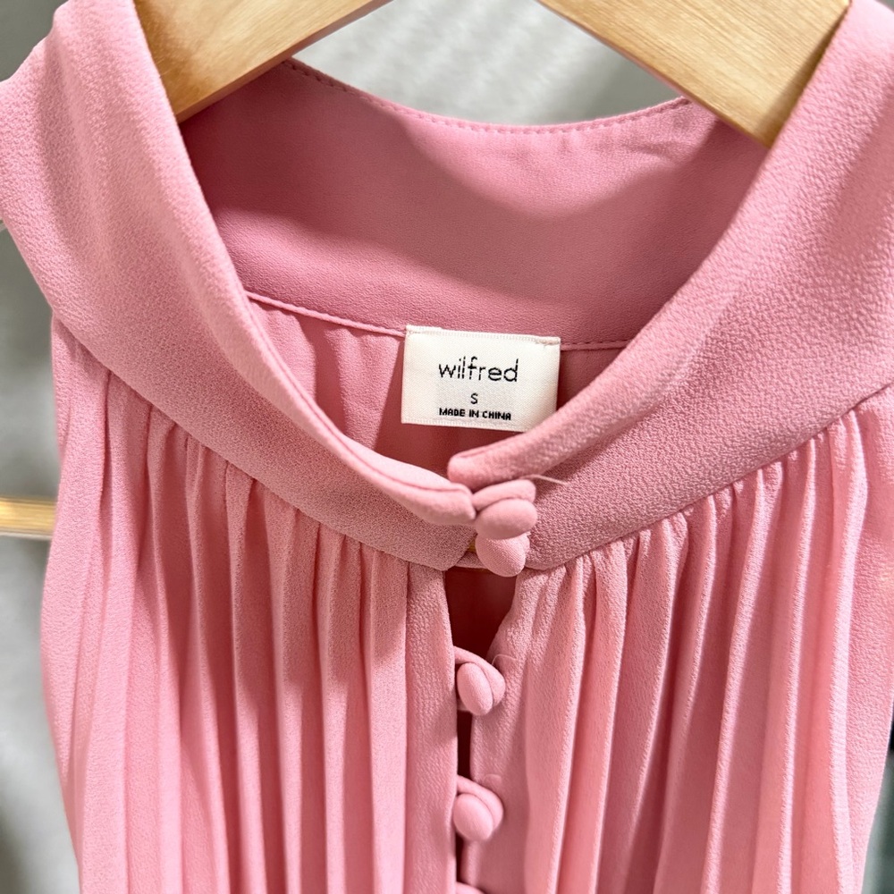 Aritzia Elegant Pink Sleeveless Dress - Picture 3 of 6